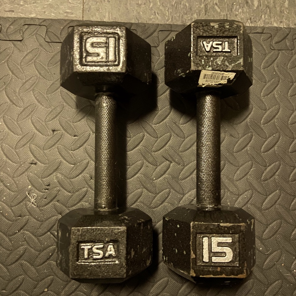 15 lbs TSA Dumbells